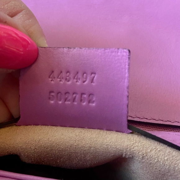 WOW! GORGEOUS SMALL GUCCI MARMONT BAG IN PINK - Picture 11 of 12
